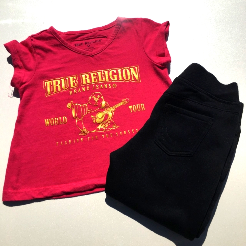 True Religion Jogger & Shirt Set Size 3T